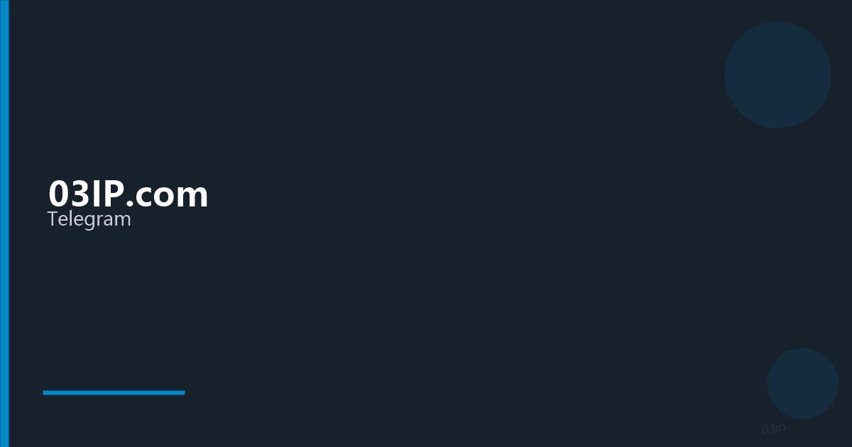 03IP.com Telegram wallpaper cover image